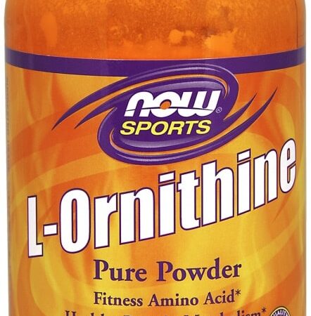 Pot de poudre L-Ornithine, complément protéique, non-OGM.