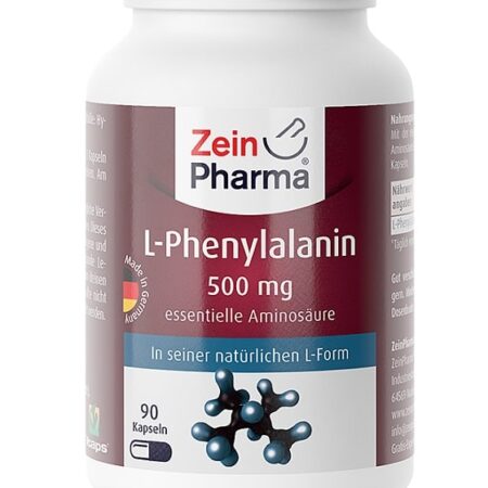 Pot de L-Phénylalanine, supplément de 500 mg.
