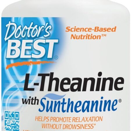Flacon Doctor's Best L-Théanine, complément alimentaire vegan.