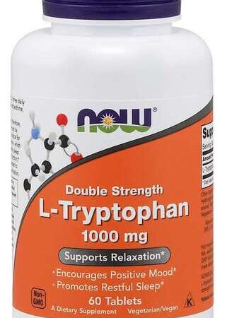 Complément L-Tryptophane 1000 mg, 60 tablettes.