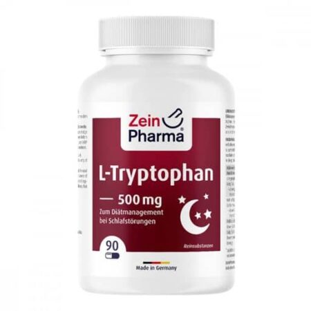 Pot de L-Tryptophane 500 mg, supplément de Zein Pharma.