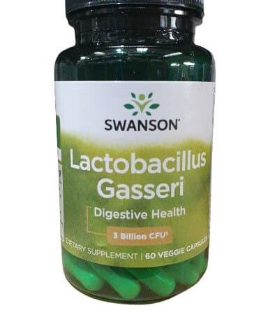 Bouteille de probiotiques Lactobacillus Gasseri Swanson.
