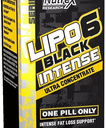Supplément brûleur de graisse Lipo6 Black Intense.