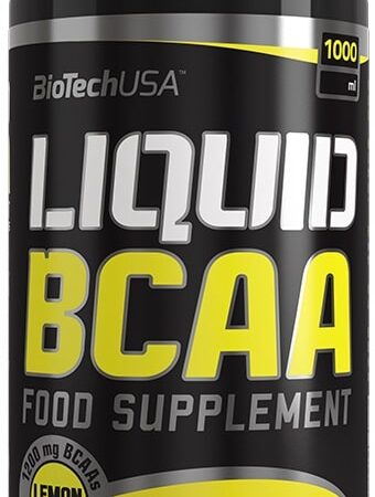 Bouteille de BCAA liquide BioTechUSA, complément alimentaire.