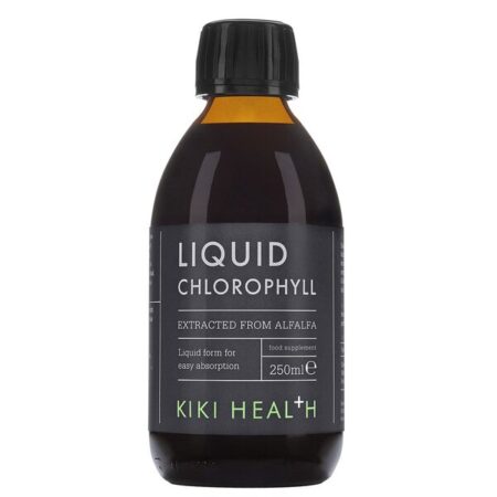 Bouteille de chlorophylle liquide Kiki Health 250ml.