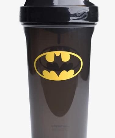 Shaker noir et jaune logo Batman.