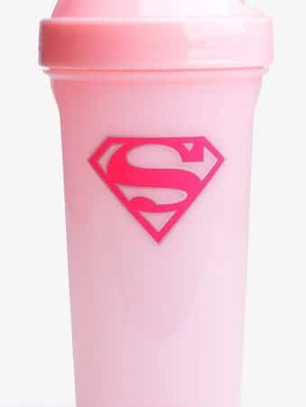 Shaker rose avec logo Superman.