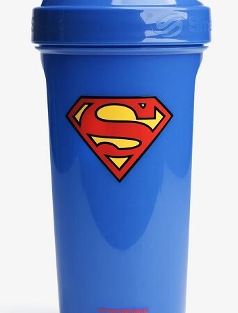 Shaker bleu avec logo Superman.