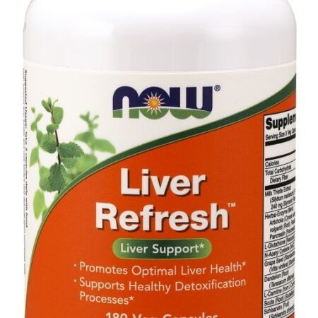 Complément alimentaire Liver Refresh, soutien hépatique, 180 capsules.