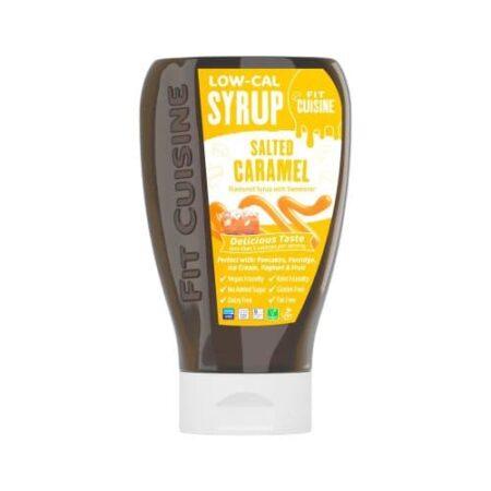 Sirop caramel salé faible en calories Fit Cuisine.