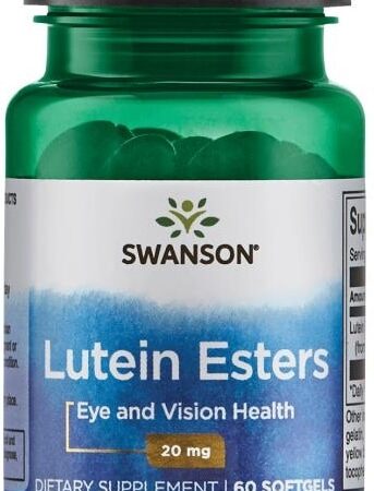 Flacon Swanson Lutéine pour la santé visuelle.