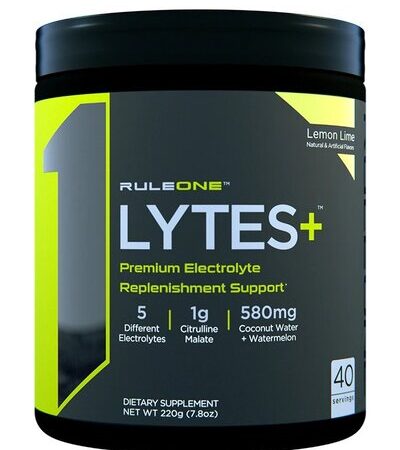 Supplément électrolytes RuleOne Lytes citron-citron vert.