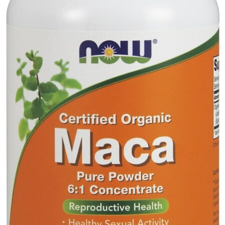 Poudre de maca bio NOW - complément alimentaire santé reproductive.