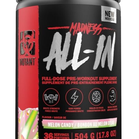 Pot de complément pré-entraînement goût bonbon melon.