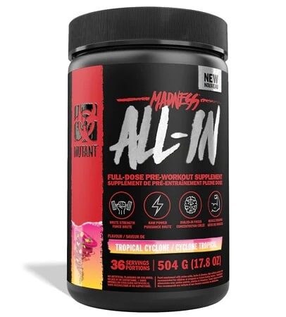 Pot de complément pré-entraînement tropical "ALL-IN".