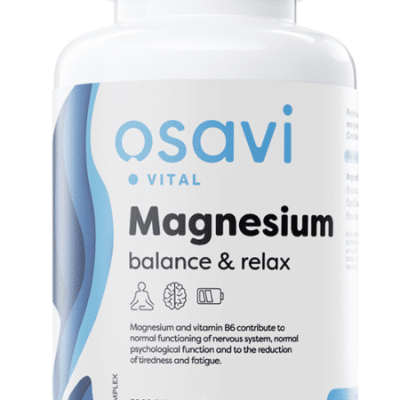 Pot de complément alimentaire magnésium végan.