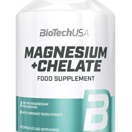 Pot de complément alimentaire Magnésium Chélate BioTechUSA.