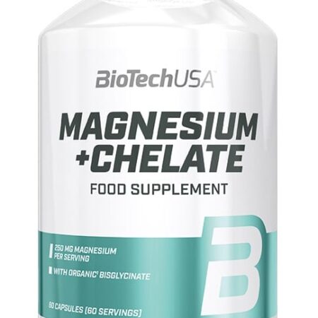 Pot de complément alimentaire Magnésium Chélate BioTechUSA.