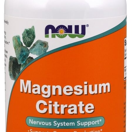 Pot de supplément citrate de magnésium.