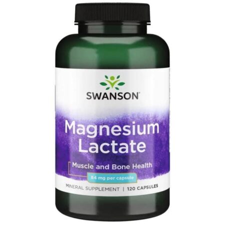 Bouteille de complément lactate de magnésium Swanson.