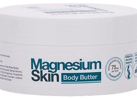Beurre corporel à la peau de magnésium.