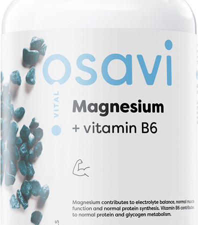 Complément alimentaire magnésium et vitamine B6 végan.