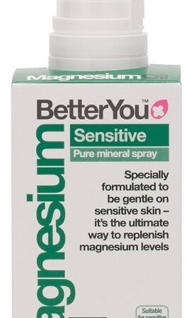 Spray de magnésium BetterYou pour peaux sensibles.