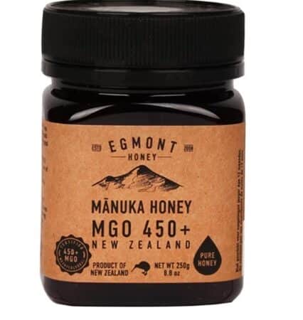 Pot de miel de Manuka Egmont MGO 450+ de Nouvelle-Zélande