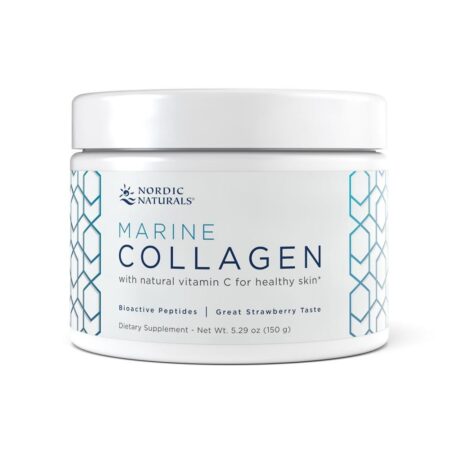 Pot de collagène marin et vitamine C.