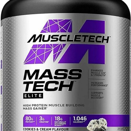 Pot de Mass Tech pour prise de masse musculaire.