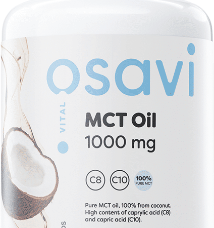 Bouteille d'huile MCT Osavi 1000 mg.