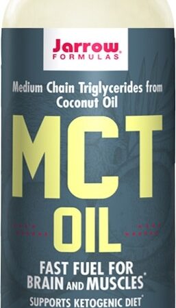 Bouteille d'huile de TCM Jarrow Formulas.