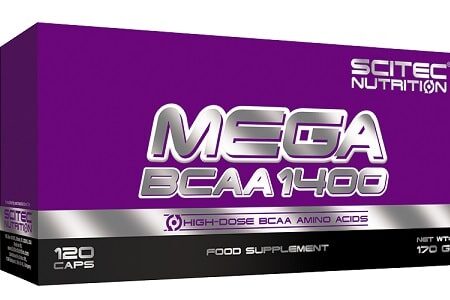 Boîte de compléments alimentaires Scitec Nutrition BCAA.