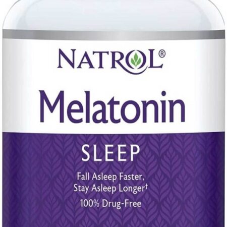 Flacon de mélatonine Natrol, 90 comprimés, 1 mg.