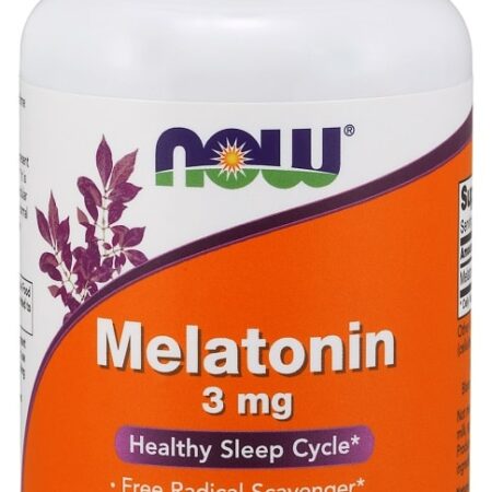 Bouteille de mélatonine 3mg, complément alimentaire végétarien.