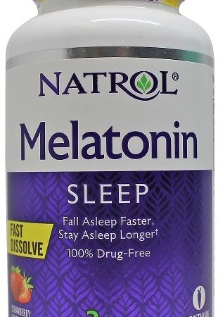 Flacon de mélatonine Natrol 3mg, 90 comprimés.