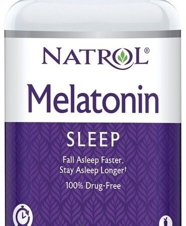 Bouteille de mélatonine Natrol 3mg, complément alimentaire végétarien.