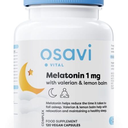 Complément alimentaire QSAVI avec mélatonine, valériane, mélisse.