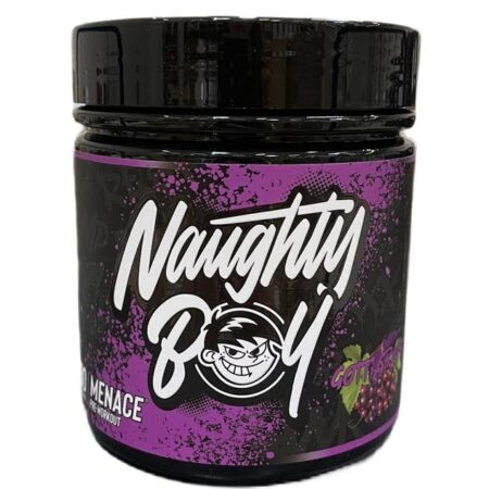 Pot de supplément Naughty Boy, pré-entraînement, fruits rouges.
