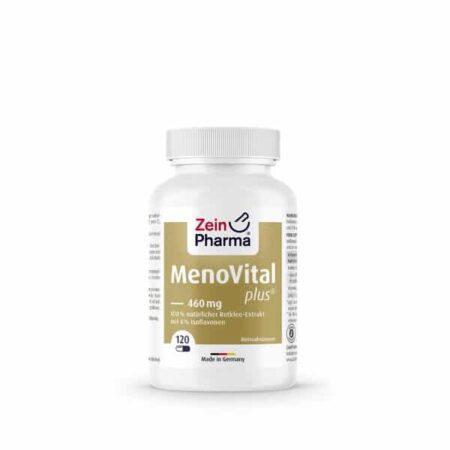 Flacon MenoVital Plus compléments alimentaires, 120 capsules.