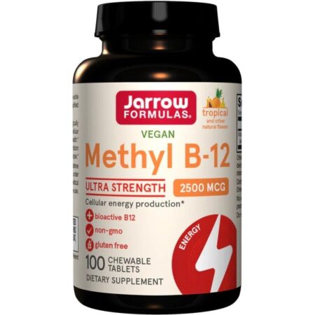 Complément alimentaire végan Methyl B-12 Jarrow Formulas.