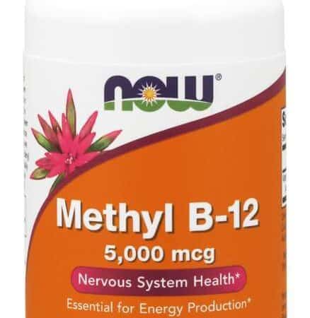 Complément alimentaire Methyl B-12 5000 mcg, végétalien.