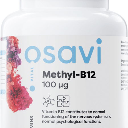 Flacon de compléments alimentaires Vegan Methyl-B12.