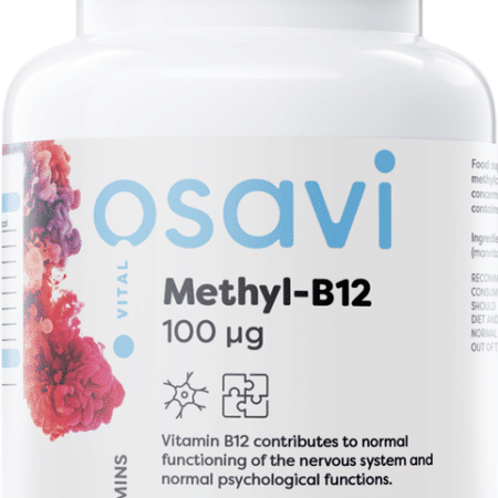 Bouteille de supplément vitamine B12 végétalien Osavi.