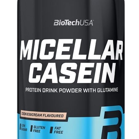 Pot de protéine caséine micellaire, sans gluten.