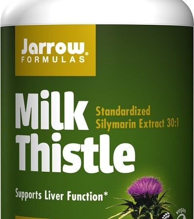 Bouteille de complément alimentaire chardon-Marie Jarrow.
