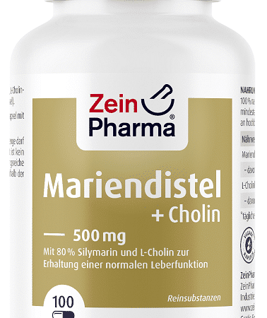 Bouteille de complément alimentaire Mariendistel Zein Pharma