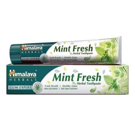 Dentifrice aux herbes Himalaya Mint Fresh.