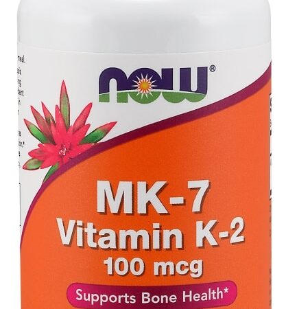 Flacon de vitamine K2 MK-7, complément alimentaire.