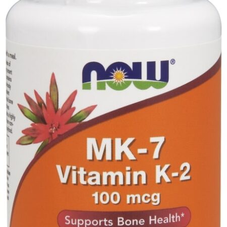 Flacon de vitamine K2 MK-7, complément alimentaire.